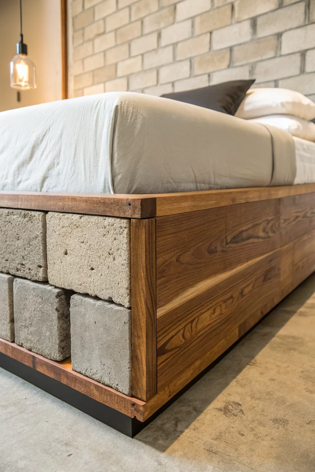 18+ Creative Cinder Block Bed Frame Ideas