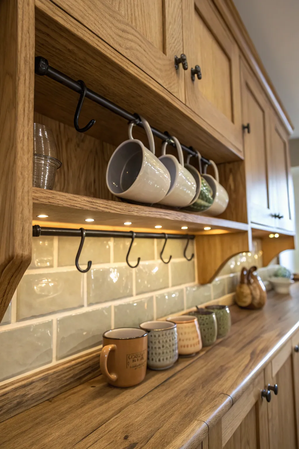 16+ Clever DIY Under Cabinet Shelf Ideas