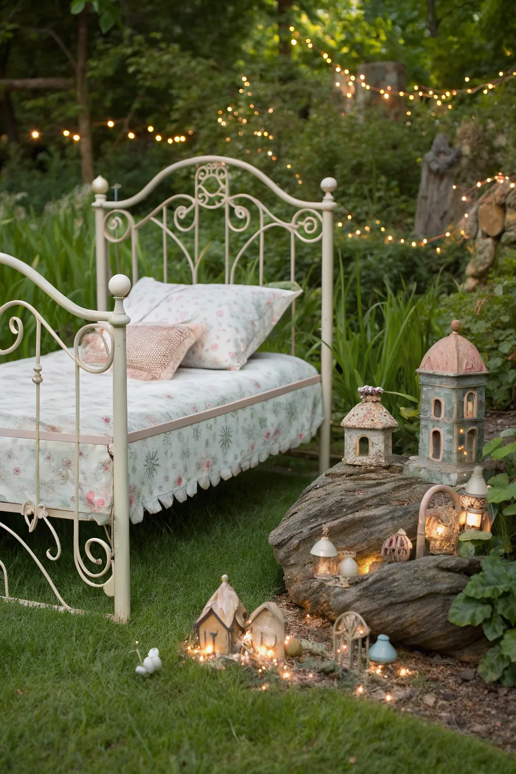 17+ Creative Old Bed Frame Garden Ideas