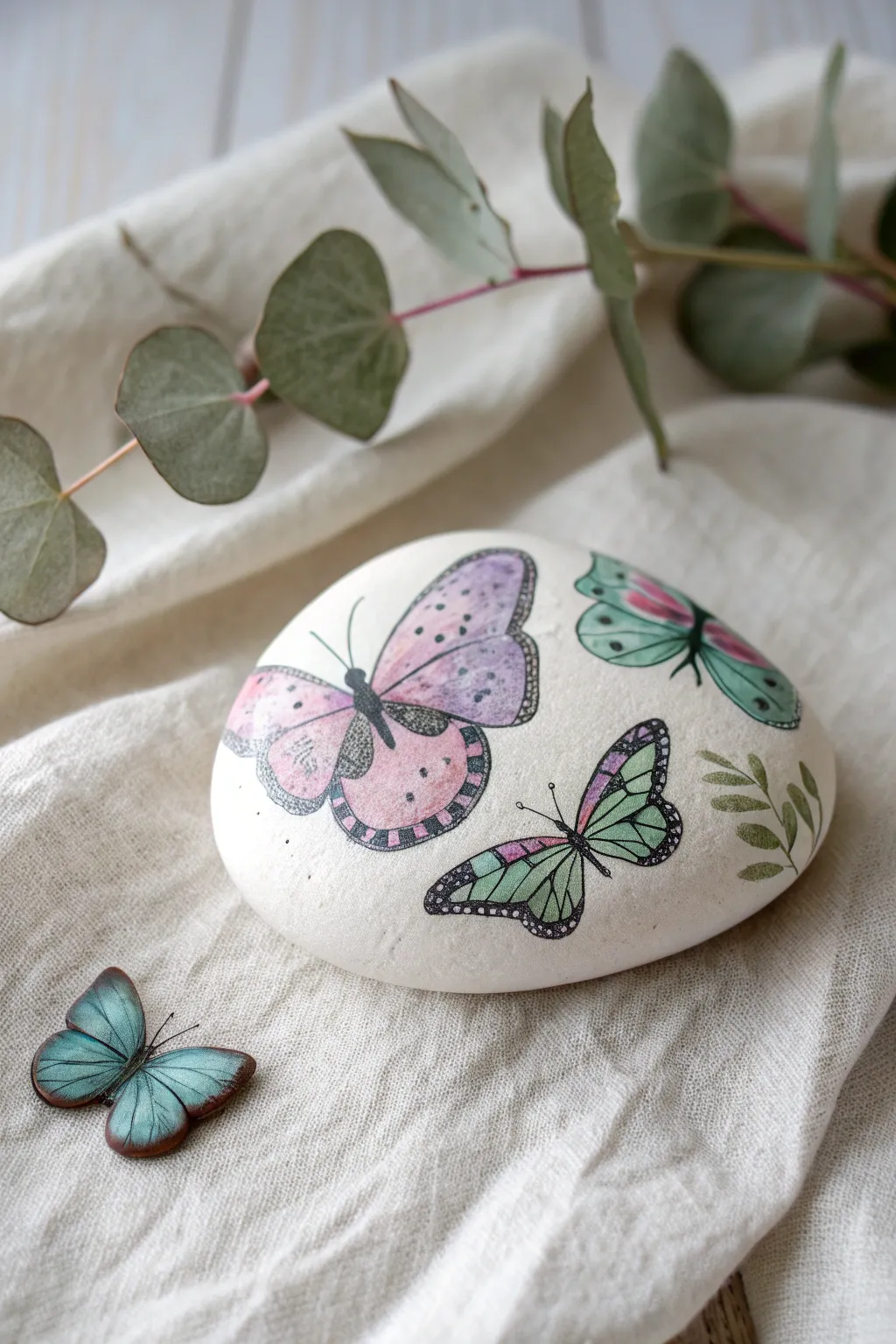 19+ Creative Butterfly Rock Painting Ideas