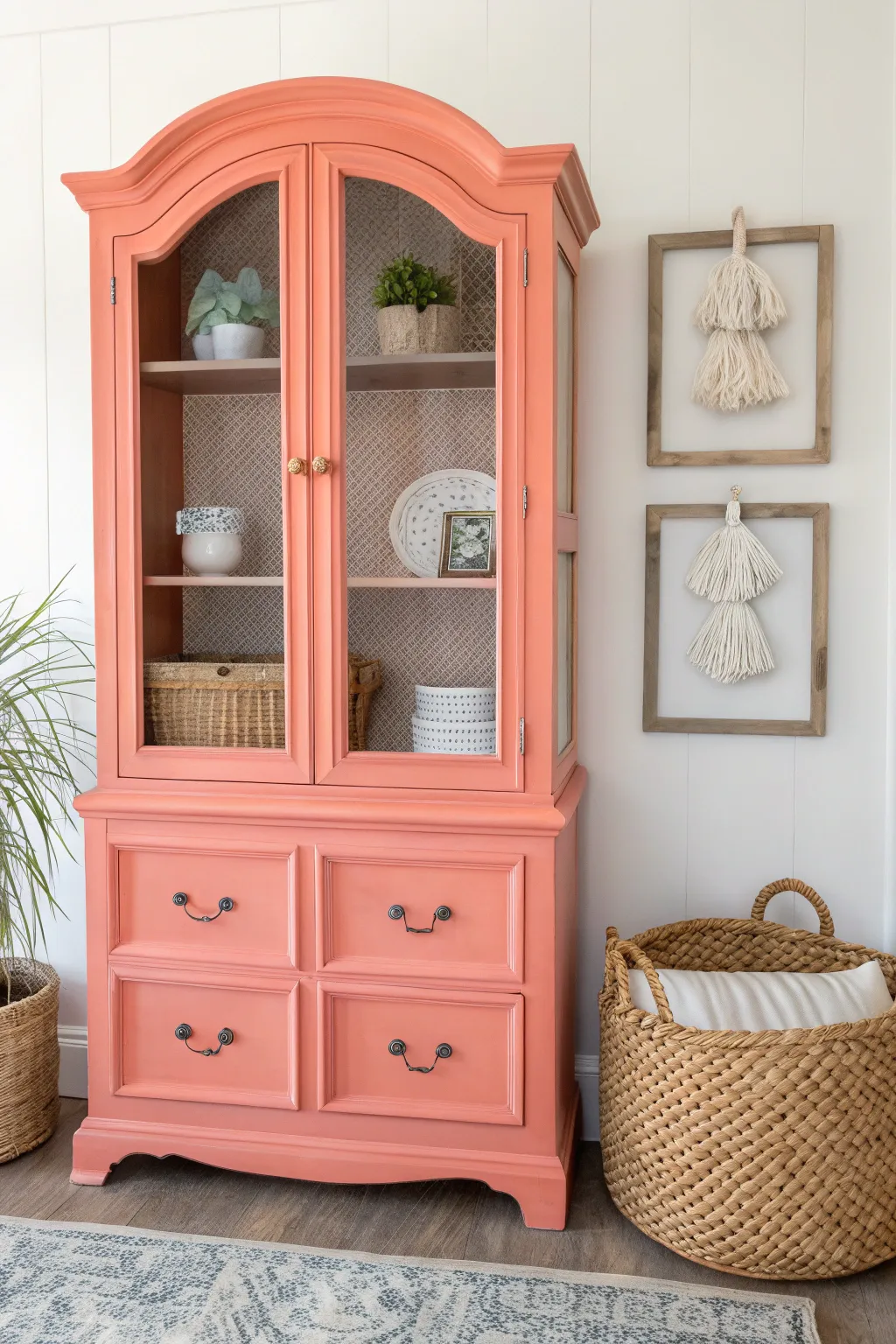 18+ Inspiring Chalk Paint China Cabinet Ideas