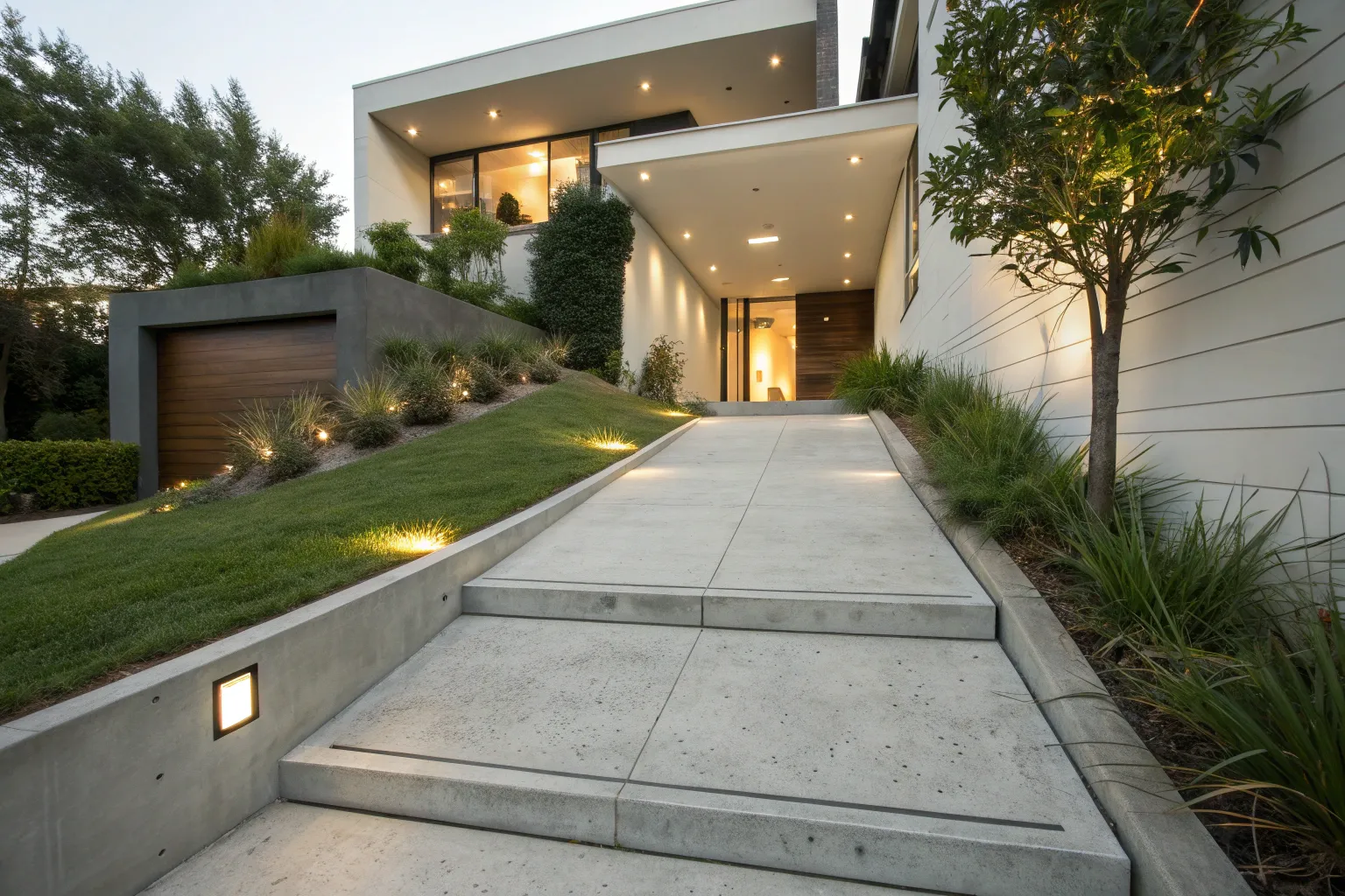 18+ Stylish Concrete Ramp Design Ideas