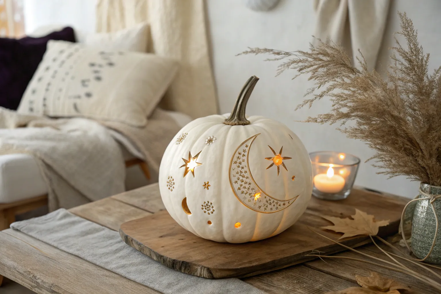 13+ Magical Moon Pumpkin Carving Ideas