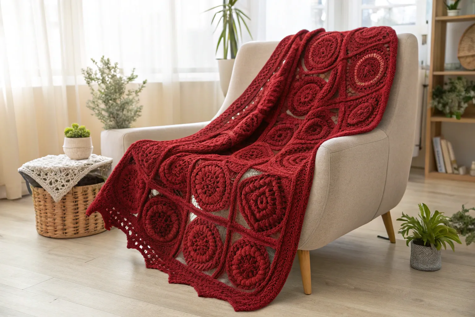 16+ Cozy Red Crochet Blanket Ideas to Try